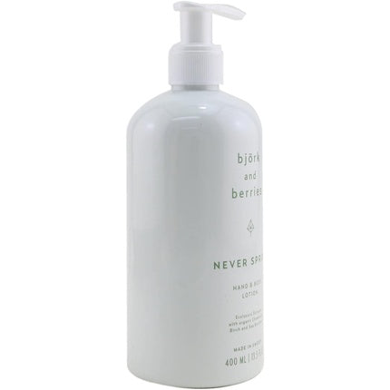 Loțiune corp, Bjork & Berries, Never Spring, alb, 400 ml