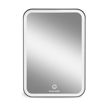 Oglindă LED cu Încărcare USB-C, Gillian Jones, Model Black, Compact, Design Rotunjit