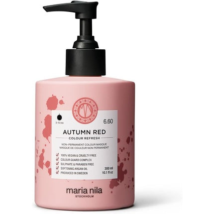 Masca de păr, Maria Nila, Colour Refresh Autumn Red, 300ml