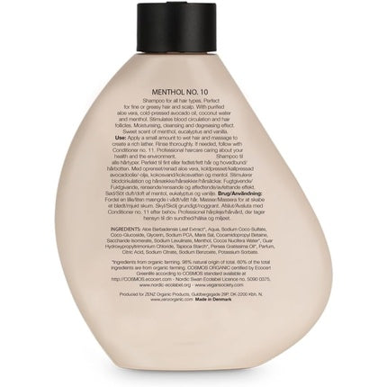 Șampon, Zenz, Menthol No. 10, crem, 250ml