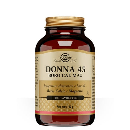 Supliment mineral Solgar Ladies 45 Boro Cal Mag, 100 tablete