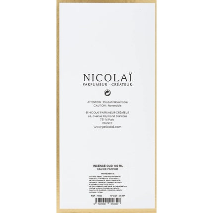 Parfum, Nicolai, Incense Oud, 100ml