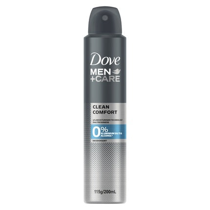 Deodorant Spray Dove Men+Care Clean Comfort, argintiu/negru, 200ml