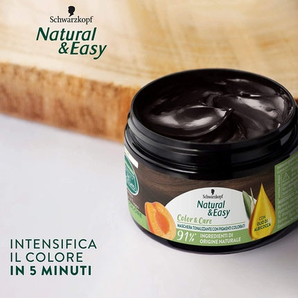 Masca par, Schwarzkopf, Natural & Easy, maro inchis