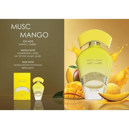 Parfum Unisex, Adyan Musc Mango, galben, 435g