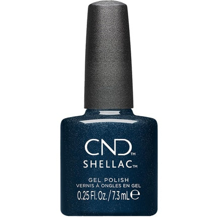 Vernisaj CND Shellac Midnight Flight #457, 7.3ml, albastru închis metallic