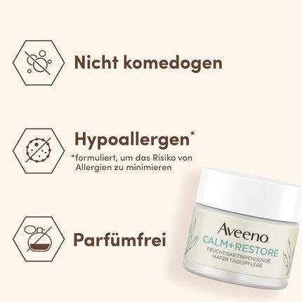 Cremă de zi Aveeno Calm+Restore, 50ml, alb