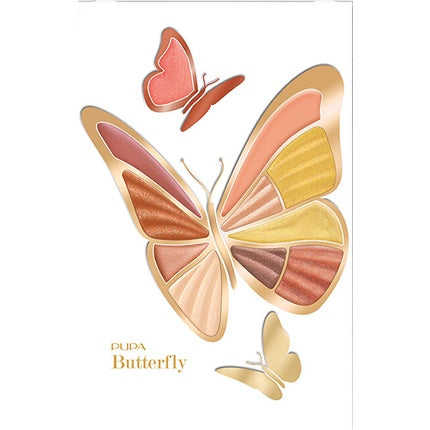 Paleta Ochiuri Pupa Milano Butterfly 143, culori calde, design fluture