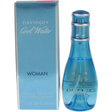 Eau de Parfum Davidoff Cool Water pentru Femei, 30 ml, Albastru