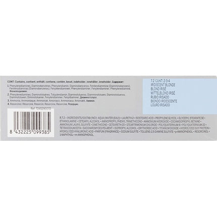 Vopsea de par permanenta, Revlon, Revlonissimo Colorsmetique Colour & Care, 7.2 Blond Irisé