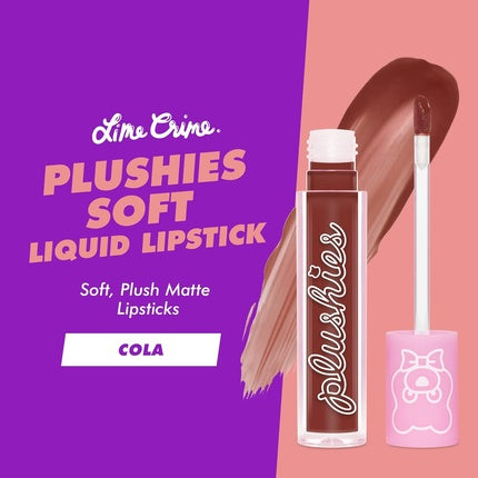 Gloss de buze Lime Crime Plushies, maro, parfum de bomboane