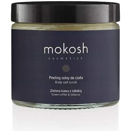 Peeling solny pentru corp, Mokosh, Cafea Verde cu Tutun, 300g