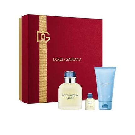 Set Cadou Parfum Dolce & Gabbana Light Blue Pour Homme 75 ml EDT + 45 ml EDT + 50 ml Shower Gel