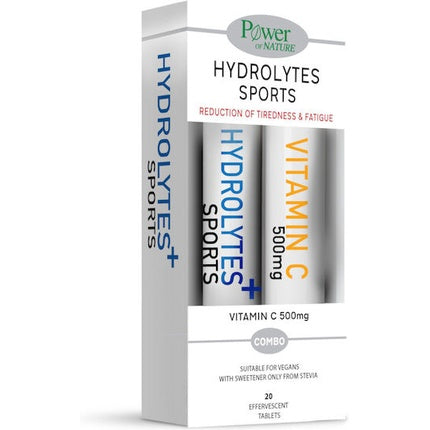 Tablete Efervescente Power Health Hydrolytes Sports cu Vitamina C, 500mg