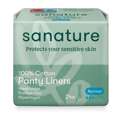 Sanature Panty Liners, Normal Cotton, 24 buc