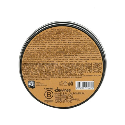 Ceară Davines Pasta & Love, 50ml, efect mat