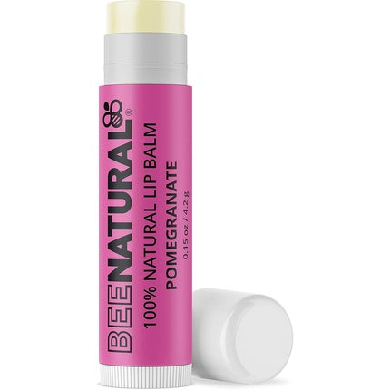 Balsam de buze 100% natural Bee Natural, aromă de rodie, 4.2g