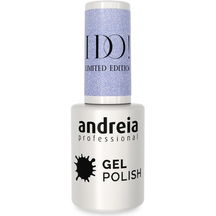 Gel Polish Andreia Professional I DO Limited Collection Colour ID6 Sky Blue cu Sclipici 10.5ml