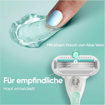 Rasă manuală Gillette Venus Smooth Sensitive pentru femei cu mâner reutilizabil