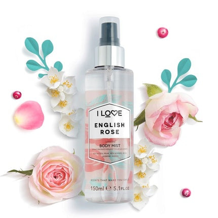 Body Mist, I Love Cosmetics, English Rose, 150ml