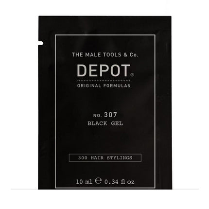 Gel Modelare Păr Depot Nr. 307 Black Gel, Culoare Neagră, Capacitate 10ml