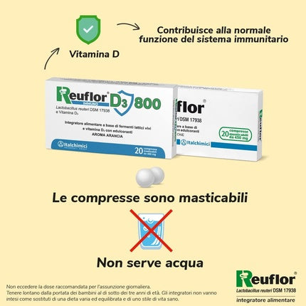 Vitamine, Reuflor, Immuno D3 800, Portocaliu