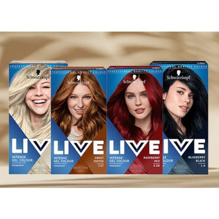 Vopsea de par, Schwarzkopf, Live Intense Gel, culori diverse