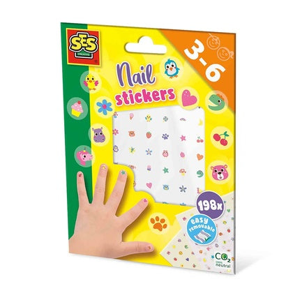 Autocolante pentru unghii, SES Creative, diverse desene