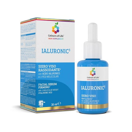 Serum Facial de Fermitate cu Acid Hialuronic, Colours Of Life, 3 Molecule, 30ml