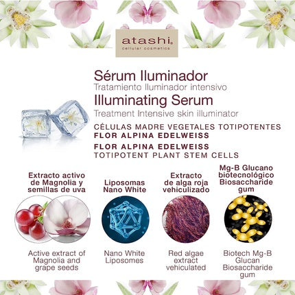 Ser anti-îmbătrânire Atashi, iluminator anti-oboseală, 50ml