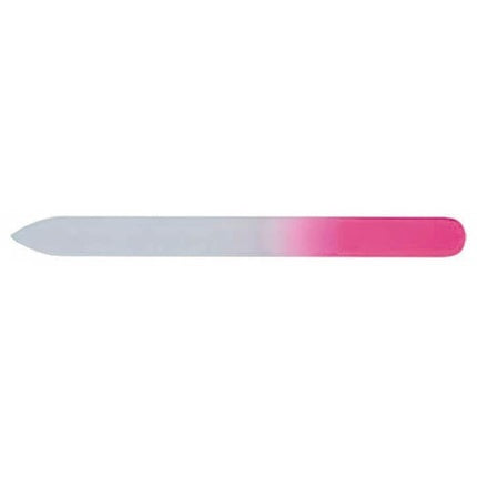 Pilă unghii sticlă Eurostil, 14cm, roz