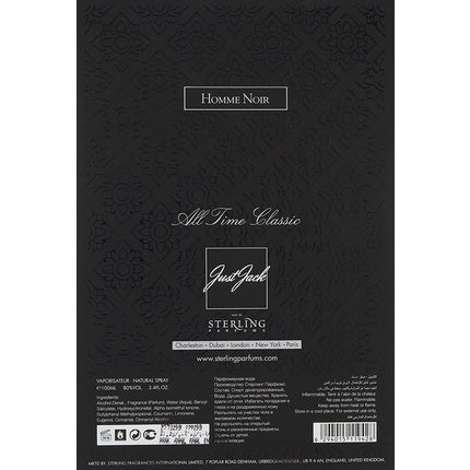 Parfum bărbați, Just Jack, Homme Noir, 100ml, negru