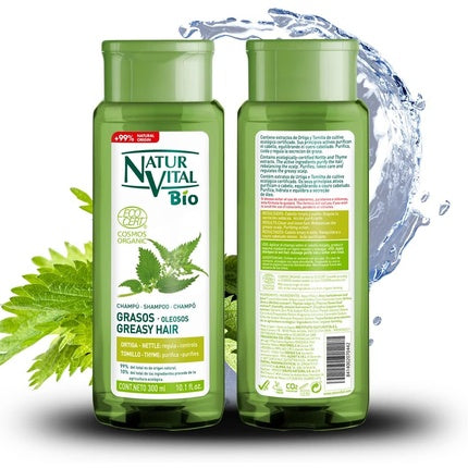 Șampon, Naturaleza Y Vida, Bio, păr gras, 300 ml