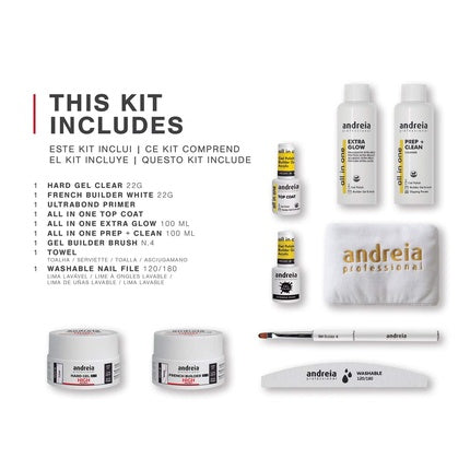 Kit Unghii Andreia Hard Gel PRO pentru Manichiură și Gel Polish