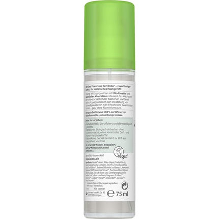 Lavera Natural Refresh Deodorant Spray, Bio Lime Minerals, Fără Aluminiu, 75 ml