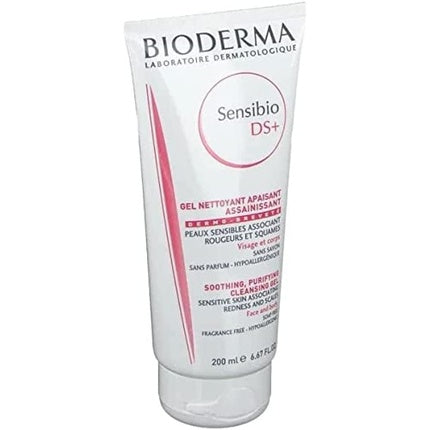 Gel de curățare facială, Bioderma, Sensibio DS+, 200ml