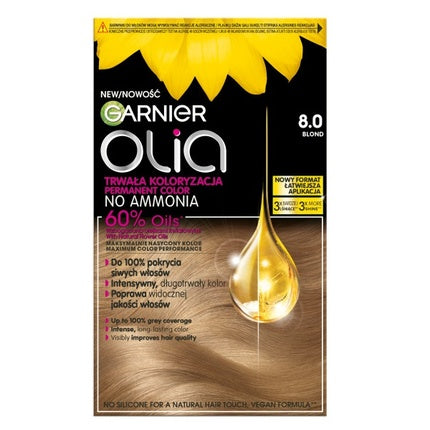 Vopsea de păr Garnier Olia 80 Blonde cu uleiuri naturale