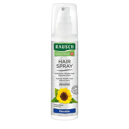 Spray fixativ păr Rausch, Flexible Non-Aerosol Hairspray, cu floarea-soarelui, 150ml
