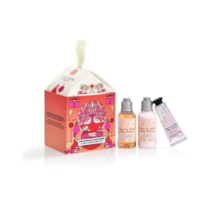 Set Cadou Cosmetice L'Occitane Coccola Fiori Di Ciliegio, pachet cu parfum, gel de duș, loțiune corp
