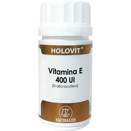 Equisalud Holovit Vitamina E, D-alfa-tocoferol, 400 UI, 50 capsule
