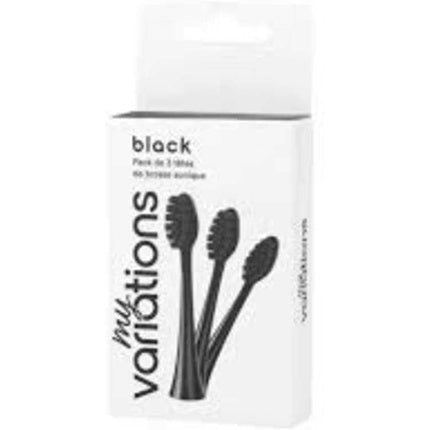 Set capete periuță electrică MyVariations Sonic Black - 3 bucăți