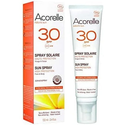 Spray Solaire Acorelle Nature Sun SPF30 Bio 100ml