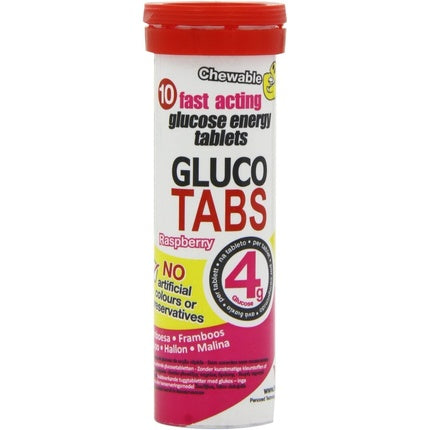 Tablete Glucoză, Glucotabs, Zmeură, 10 bucăți