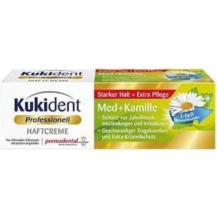 Cremă adezivă proteză dentară, Kukident, cu mușețel, 40g