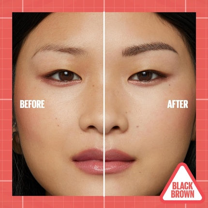 Creion sprâncene Maybelline Build A Brow maro-negru