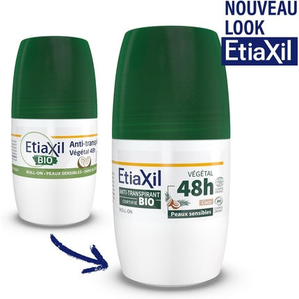 Etiaxil Plant Antiperspirant Deodorant 48h Roll-On Organic 50ml