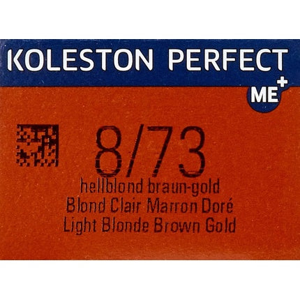 Vopsea de păr, Wella, Koleston Perfect ME+ 8/73, Blond deschis castaniu auriu