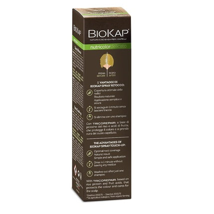 Spray pentru retușare păr, Bios Line BioKap, 75ml, blond