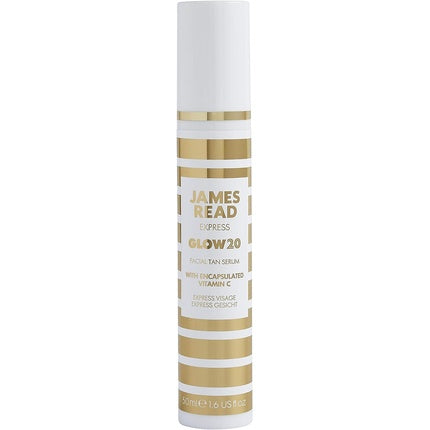 Serum autobronzant, James Read, Glow20, 50ml, alb auriu