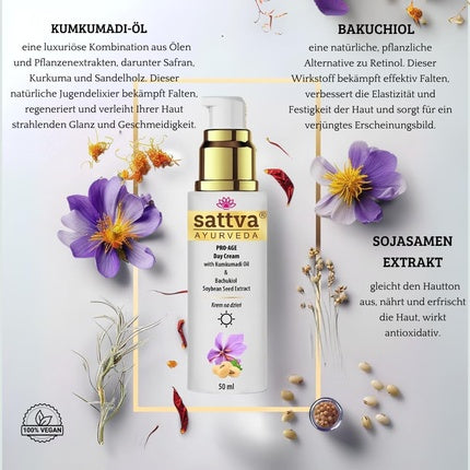 Cremă Față, Sattva Ayurveda, Pro-Age, 50ml, alb